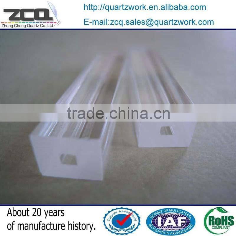 The Best Selling Small Dimension Rectangle Capillary Quartz Glass Tube