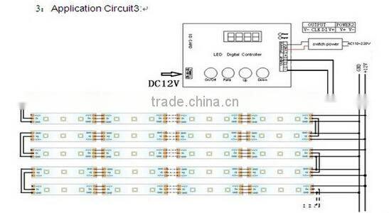 4 CH*3A LED Amplifier remote,DC12V RGB Amplifier