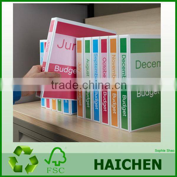 leather document folder PVC metal ring binder