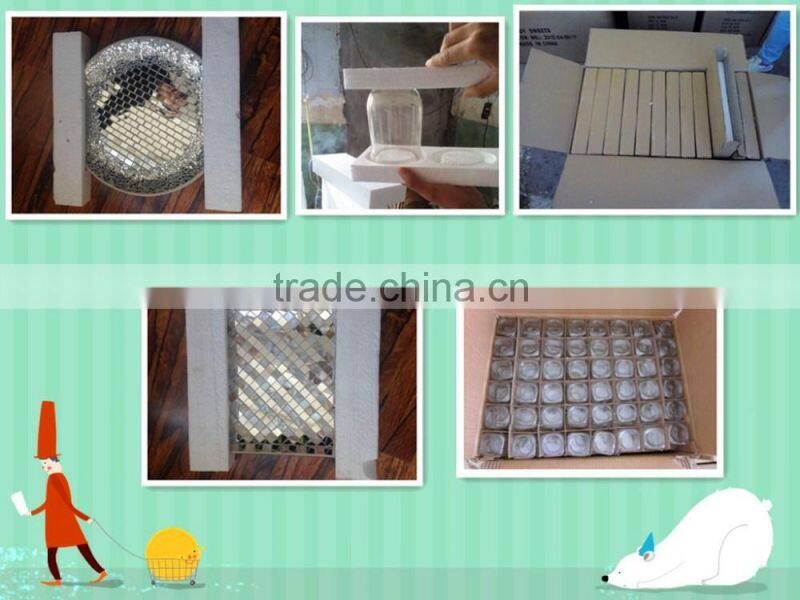 orange decorative mosaic glass oil burner