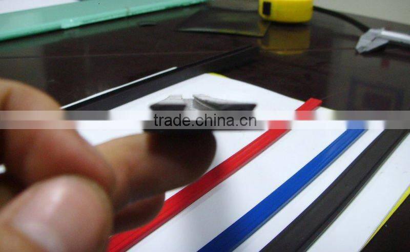 magnetic strips plain extruded,flexible magnet,magnetic strip with adhesive,12.7mm width,1.5thickness ,anisotropic ,isotropic,