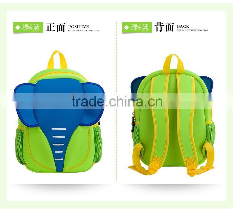 2016 Hot sell factory price OEM neoprene kids backpack children school bag