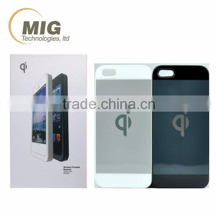 Qi Wireless Charger Receiver case for iphone 4/4s/5/5s, Portable wireless charger receiver case cover