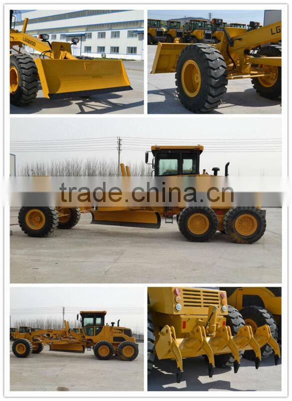 XCMG 135HP motor grader GR135 with Shanghai/cummins engine ZF6WG180 transmission