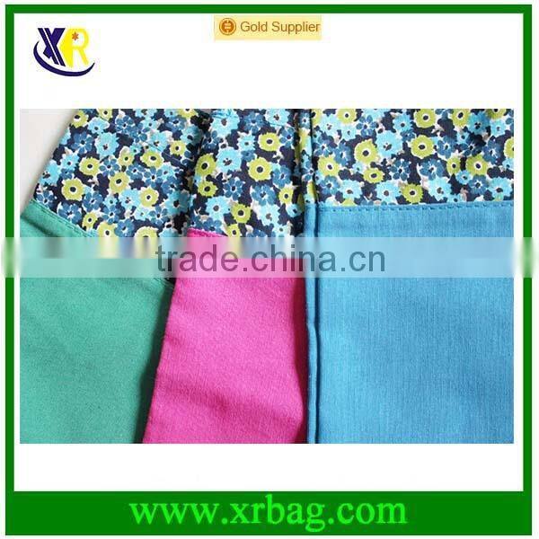 Custom colorful matching standard size canvas tote bag