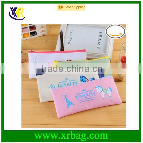 Fancy Cute Cartoon Horse print Pencil Pen bags