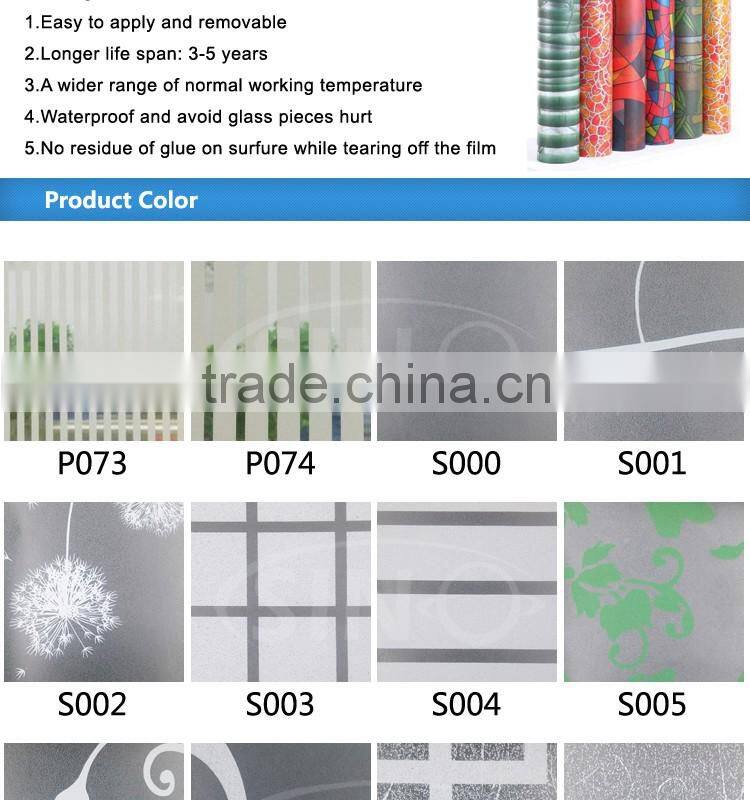 S045 Waterproof Window Colored Print Tinted Glass Film