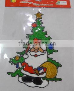 new style TPR christmas jelly window stickers