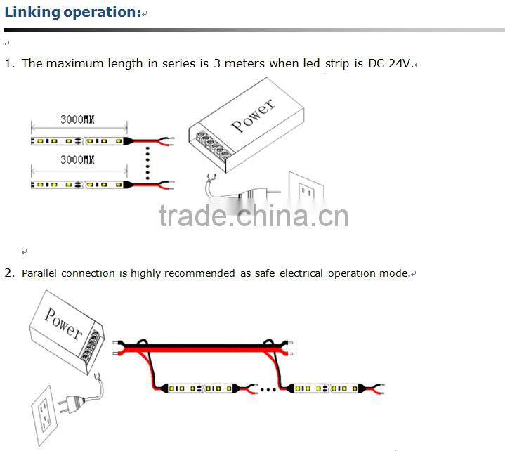 Decoration Light SMD 2216 LED Strip Light waterproof 50M/roll