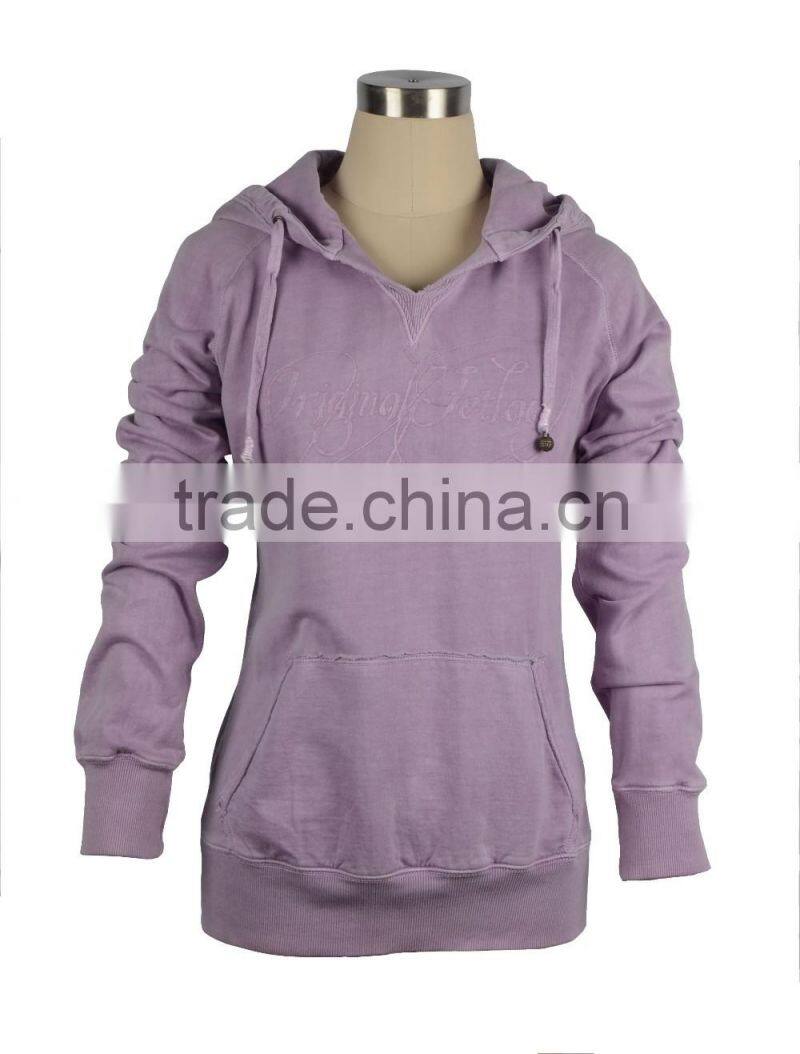 Lady's garment dyed technics sports shirts