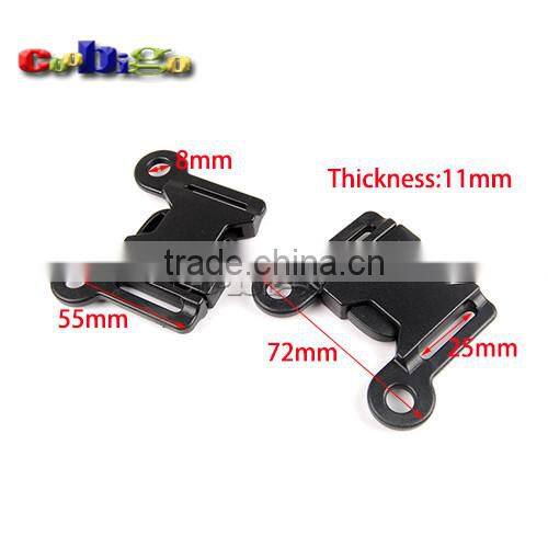 1" Webbing Woven Tape Sewing Side Release Buckle Plastic for Backpack Straps #FLC411-25B