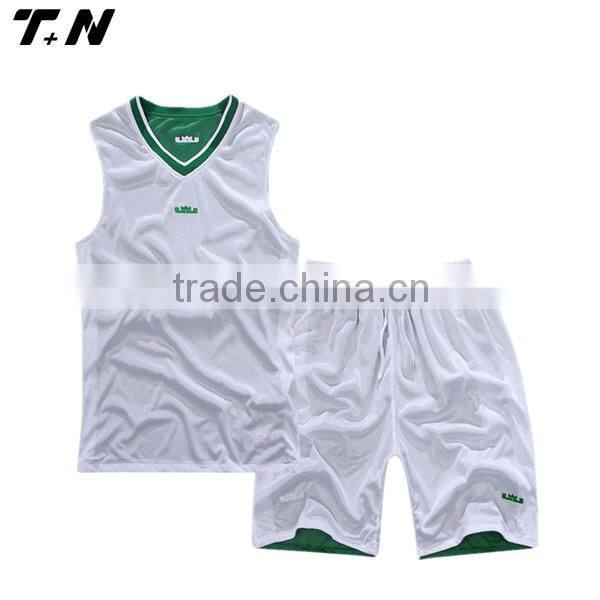 green and white reversible basketball jersey design