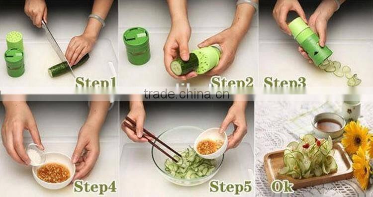 Cucumber slicer Spiral Vegetable Slicer Spiral Cutter Stainless Steel Vegetable Slicer