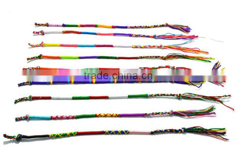 Hot selling Pormotion gift Handmade multi-colour Friendship Bracelet