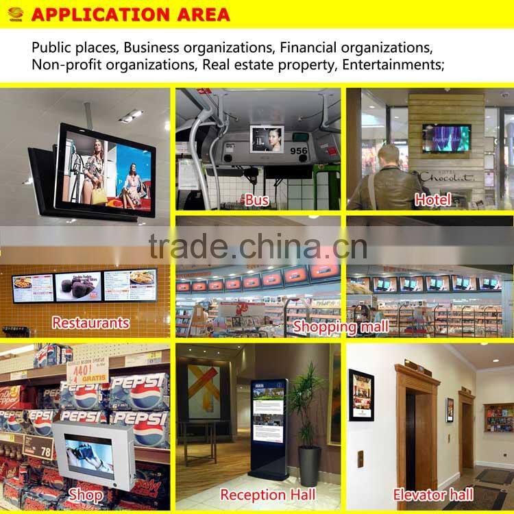 8" lcd ad player with motion sensor/elevator lcd