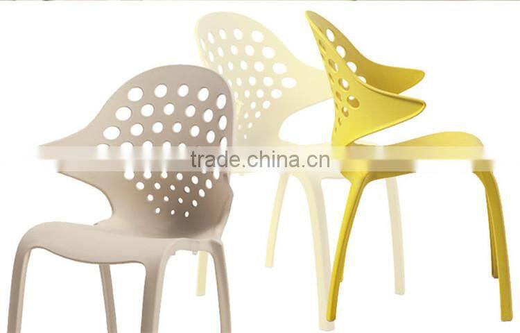 2016 New arrival comfortable Luxry plastic Coffee chair Y423