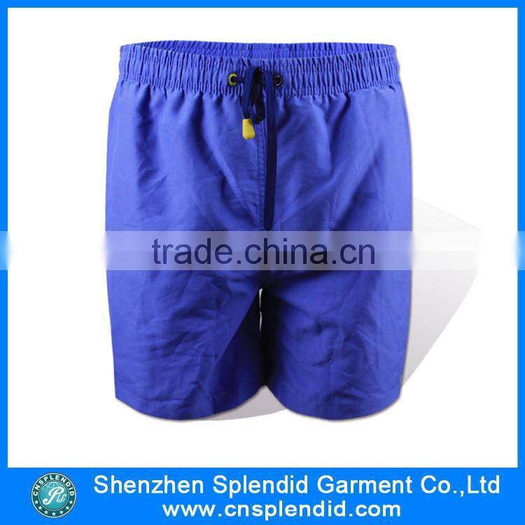 Custom design your own blank blue polyester surf shorts
