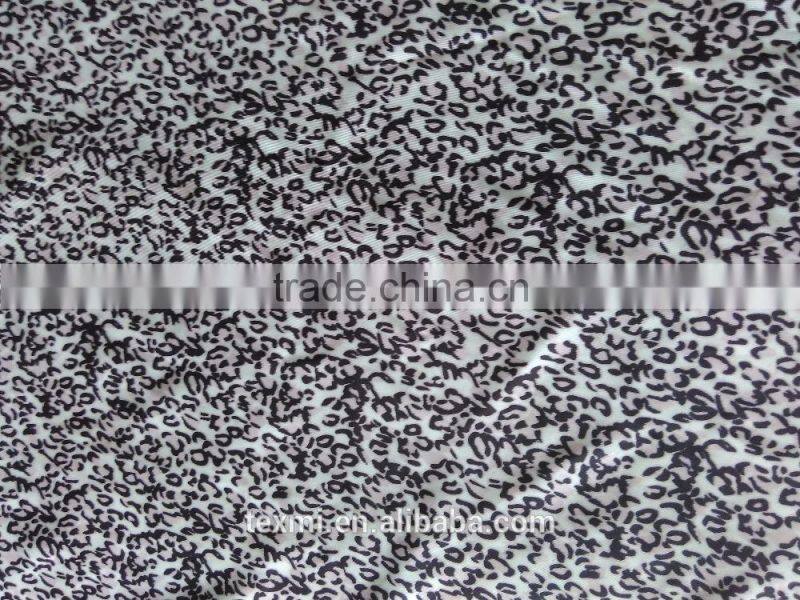 woollen printing fabrics-leopard print