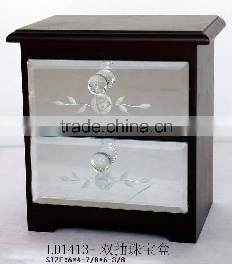 Round Shape Handmade Jewelry Box Glass Column