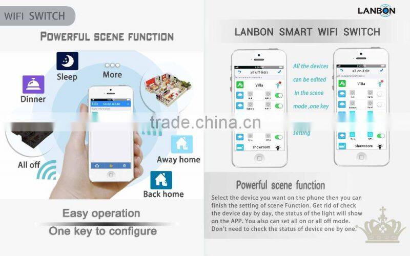 Wifi 2 gang light switch smart switch phone remote control smart home system