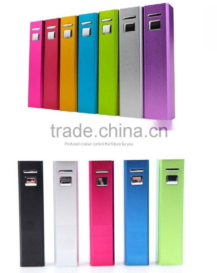 good price (best for gift )metal lipstick power bank 2600mah