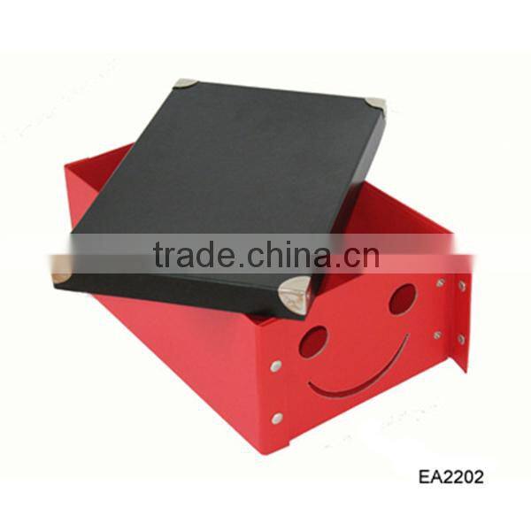 Foldable paper storage box, home clothes folding storage box, multipurpose toy storage box with lid