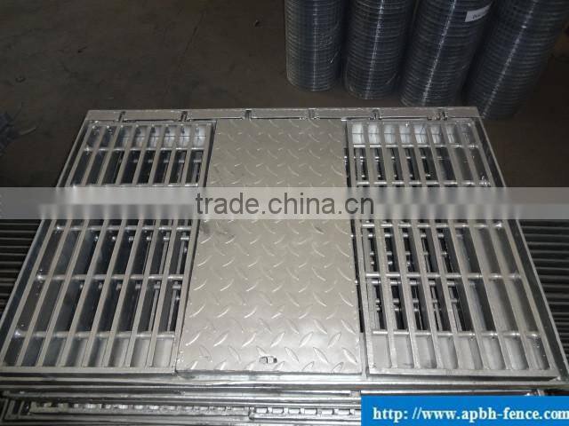 HD galvanized steel grating trench cover