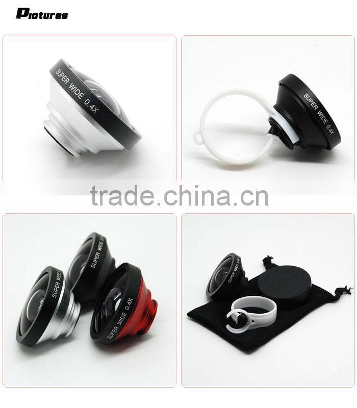 Universal clip 0.4x super wide angle lens for iphone