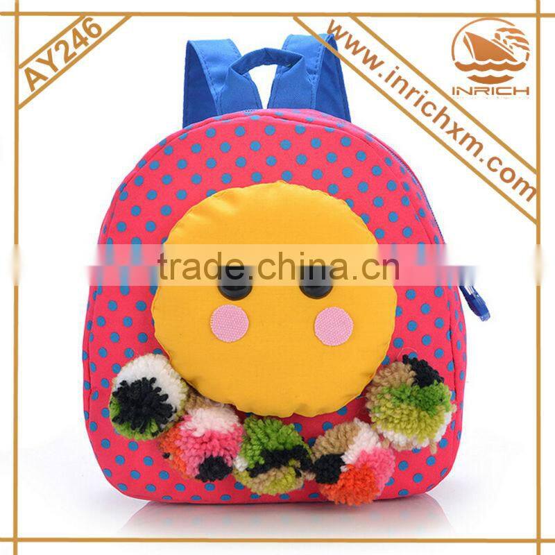 2016 Kindergarten 3D Cartoon Child School Bag for kids