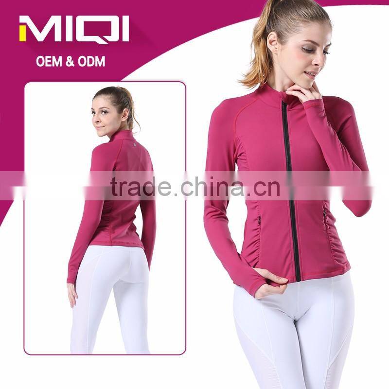 (Factory) wholesale body fit yoga wear sports active wear women yoga wear type sports jackets