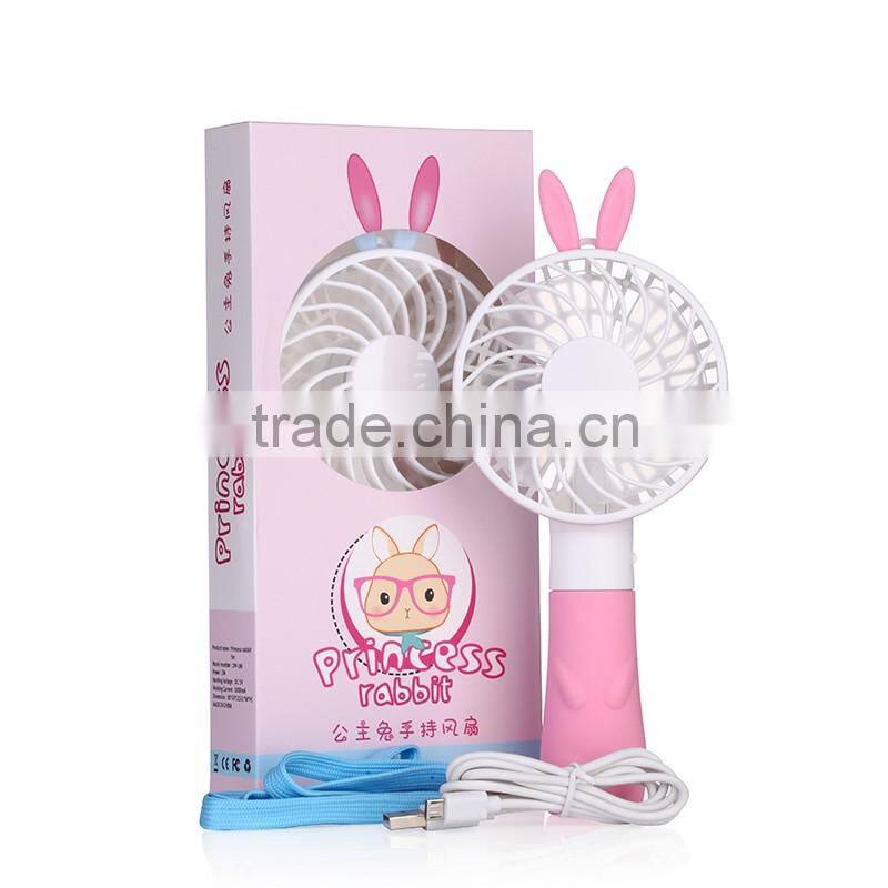 Portable USB Rechargeable Handheld Mini Fan For Laptop Computer Desk Desktop Table Floor Window and For Room Office Outdoor