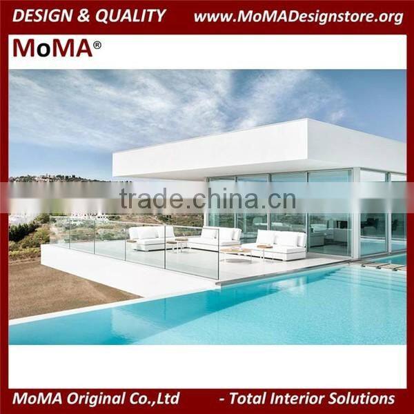 MA-2113R Patio Furniture Luxury Apartment Modern White Outdoor Sofa Set