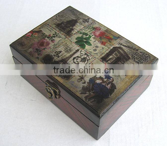 High quanlity unfinished wood jewelry boxes