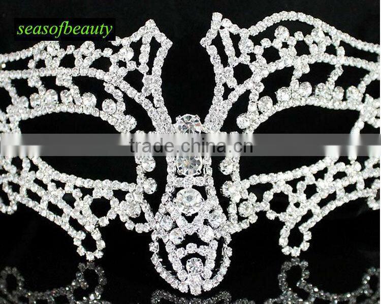 New Fashion Stunning Silver Crystal Party Mask Wholesale M2001