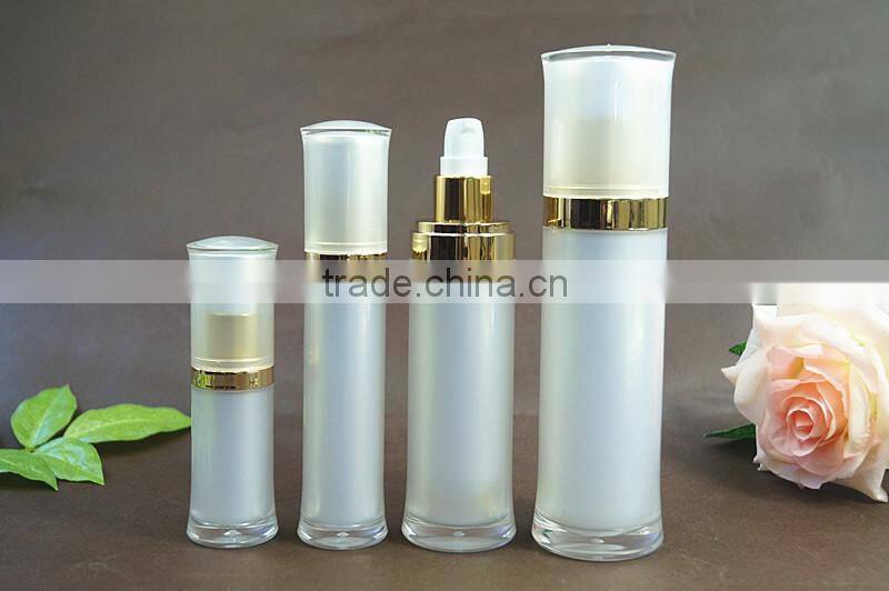 Pear white acrylic cosmetic cleasing water bottles