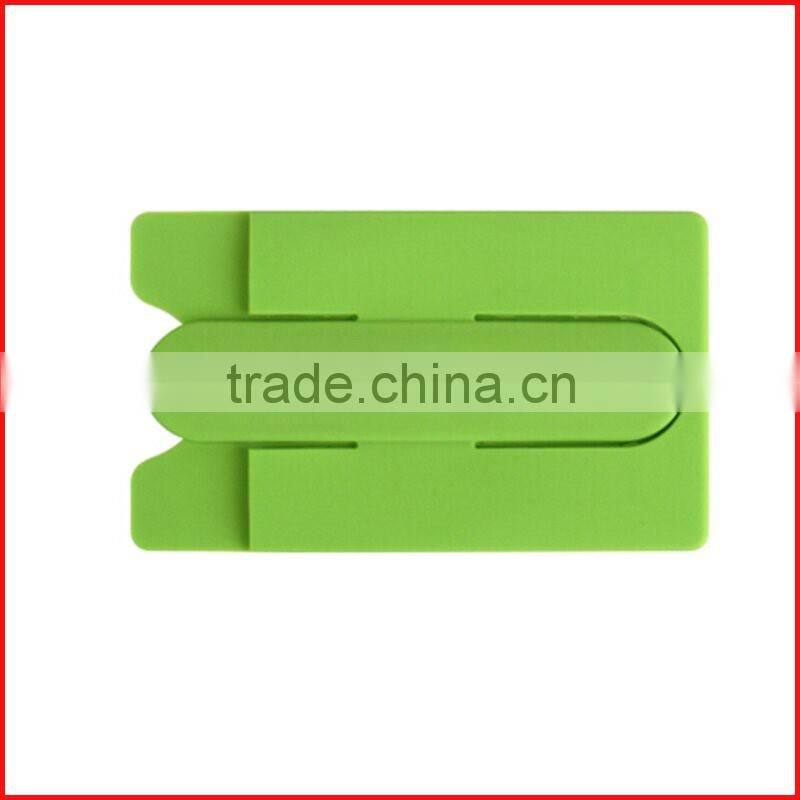 Functional cell phone sticker card holder