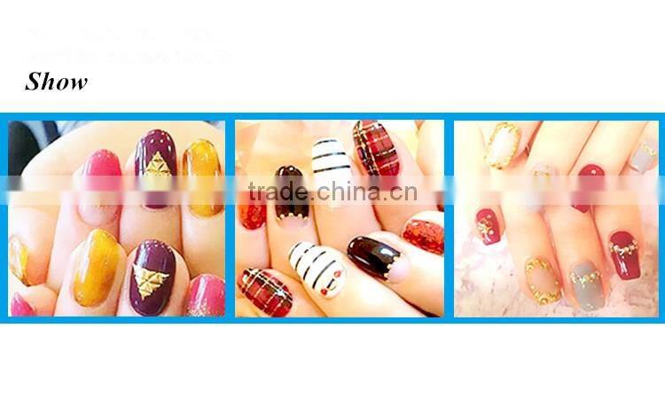 2016 Japanese Style Fashion Punk Triangle Studs nail decoration, Gold and Silver metal stud nail, 3d nail art rivet