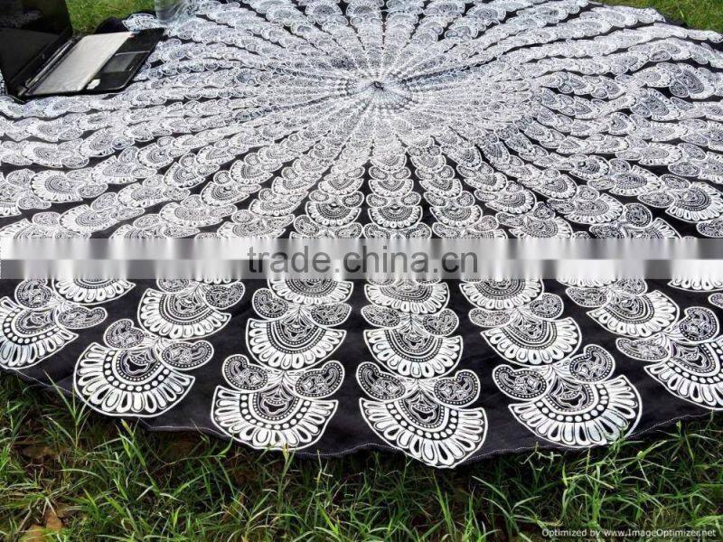 Mandala Round Roundie Yoga Mat Beach Throw Bohemian Roundie Hippie Mandala Round Throw Beach Roundie Tapestry Beach Roundie Art