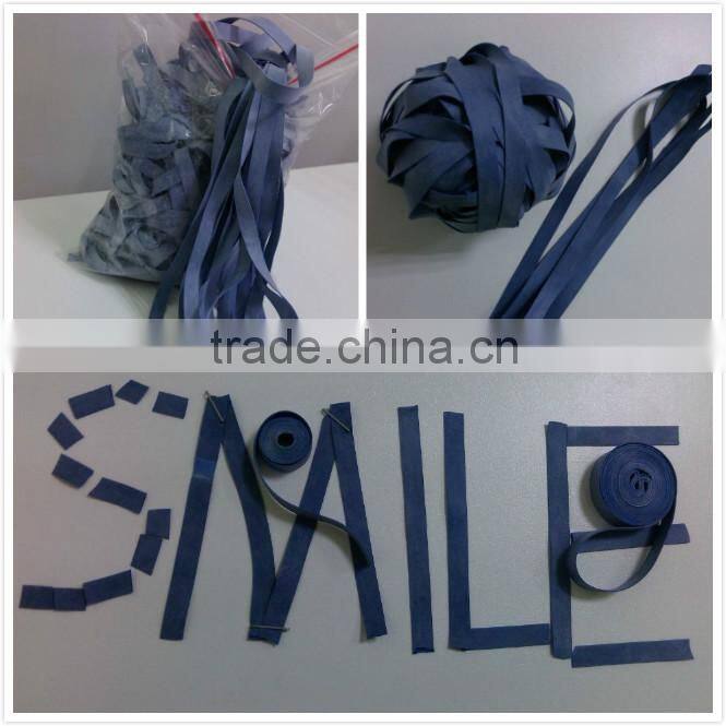 Thick black rubber bands color elastic band underwear elastic in Wuyang