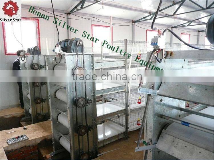 High Quality Al-Zn Steel Material Baby Layer Cage For Uzbekistan Chicken Farm