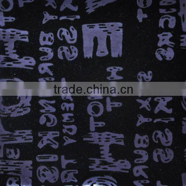 PU flocked synthetic leather meter price with good quality