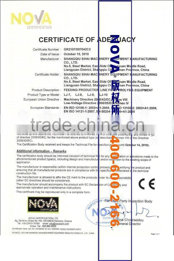 High quality catalyst for pyrolysis tire to oil