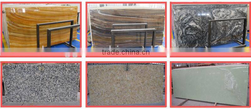 Translucent Yellow Light Artificial Onyx Stone Panel for Staircase