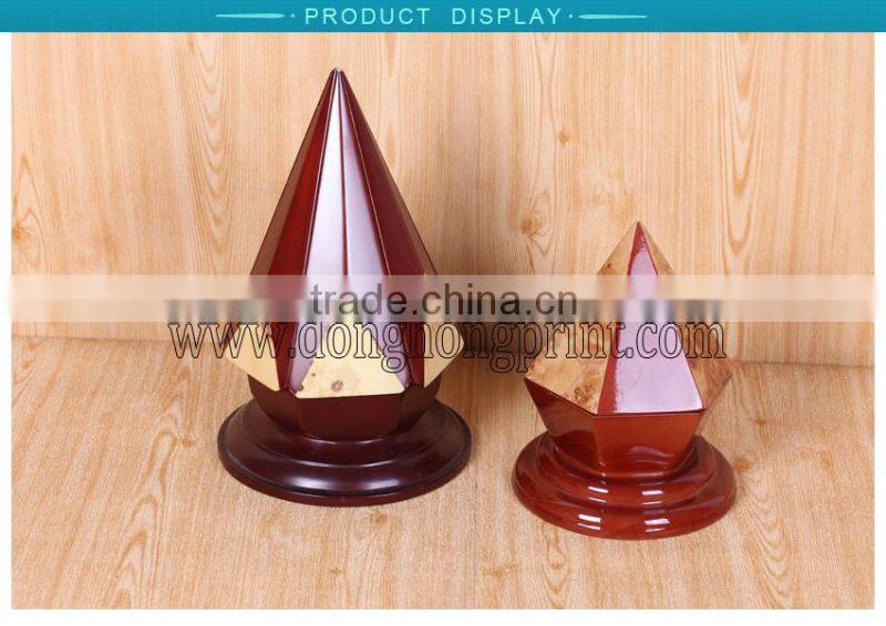 High End Design glossy unique wooden coin display box