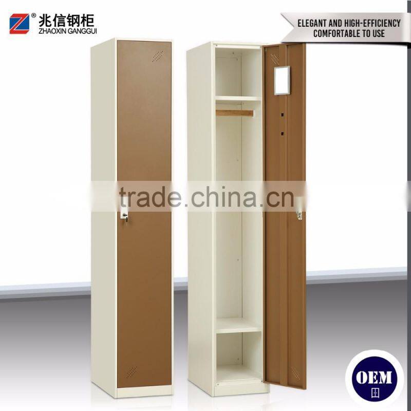 easy assemble single door steel personal cabinet locker