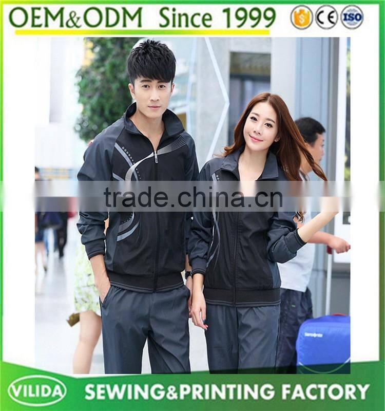 wholesale high quality breathable dry fit sportwear tracksuits