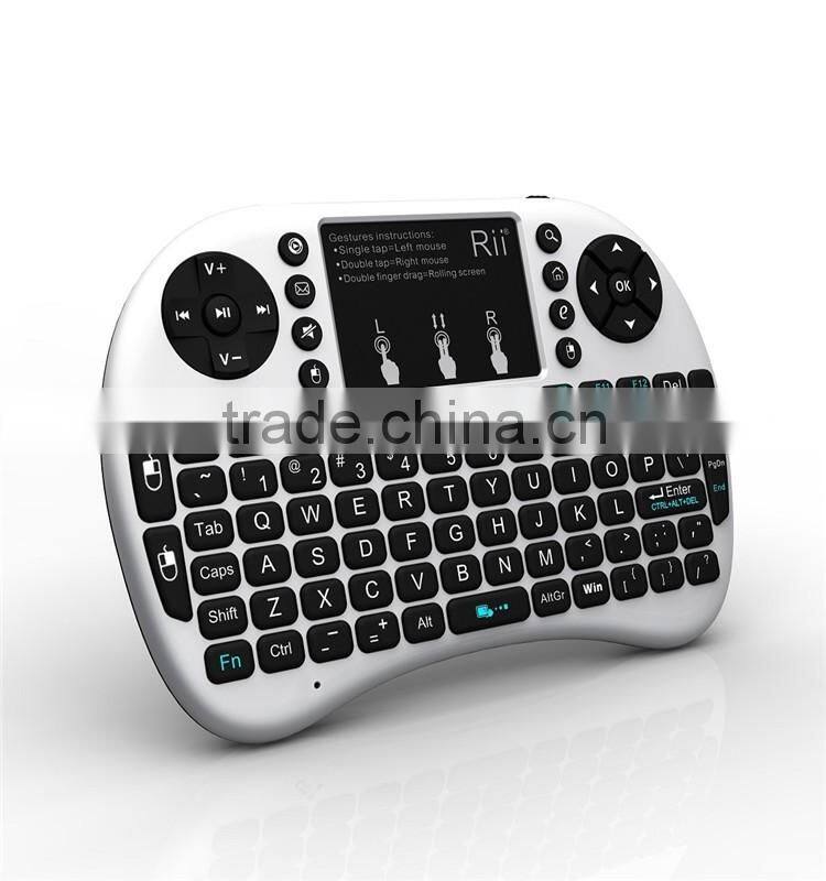 Rii I8 air mouse with Touchpad for PC and TV 2.4ghz wifi mini wireless keyboard air mouse fly mouse
