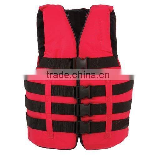 Top quality nice design neoprene nylon float jacket surfing foam life vest