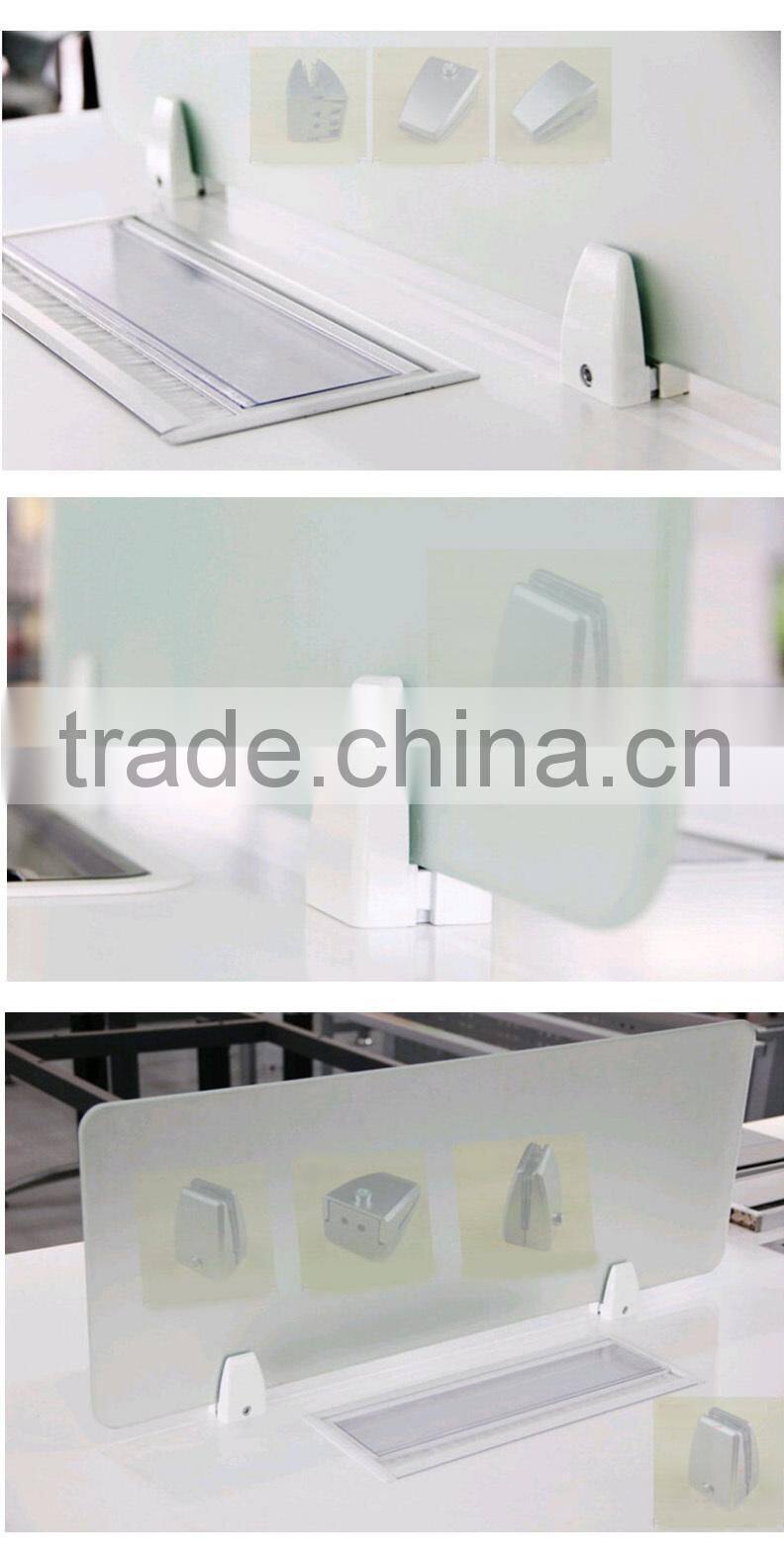 New design flash sliver finished Aluminum angle bracket for office desk parts
