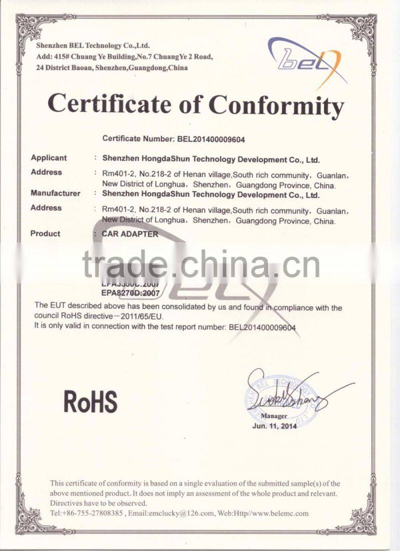 HUNDA DC Adapters Charger 16V 6.5*4.4mm